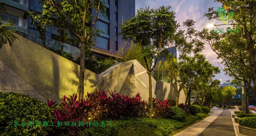 十大电子娱乐网站网上园林深圳博林天瑞小区绿化景观设计实景图
