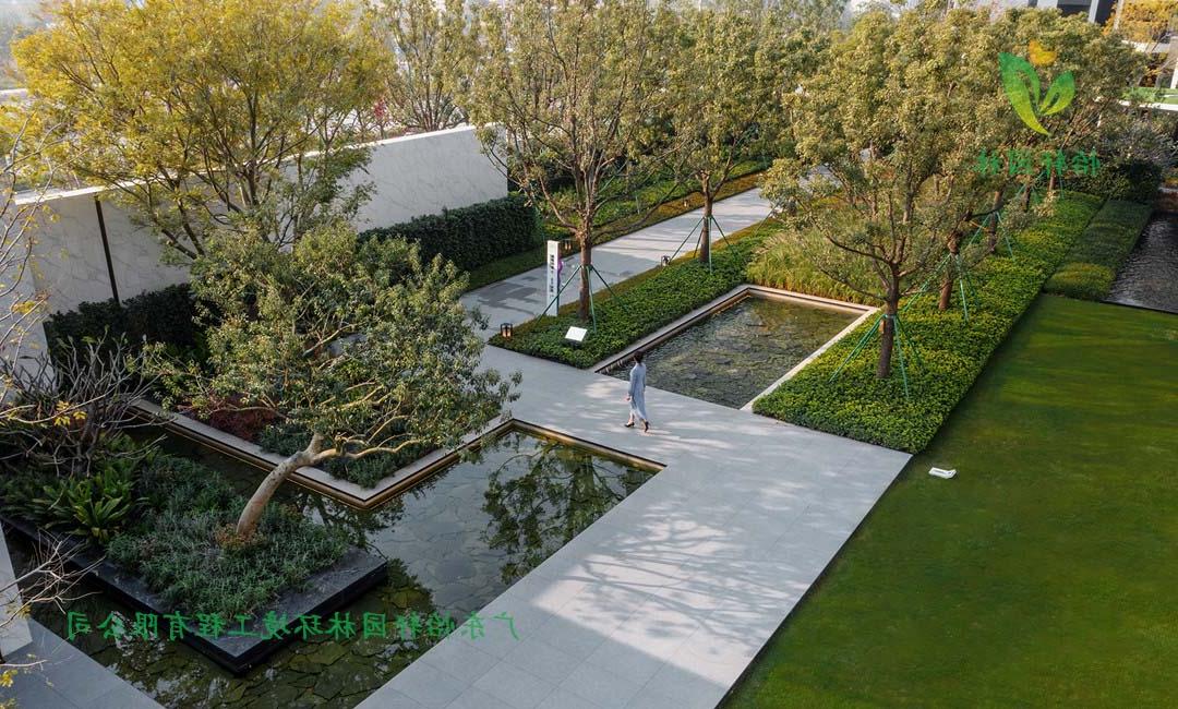 雅居乐香港城住宅区绿化景观设计实景图
